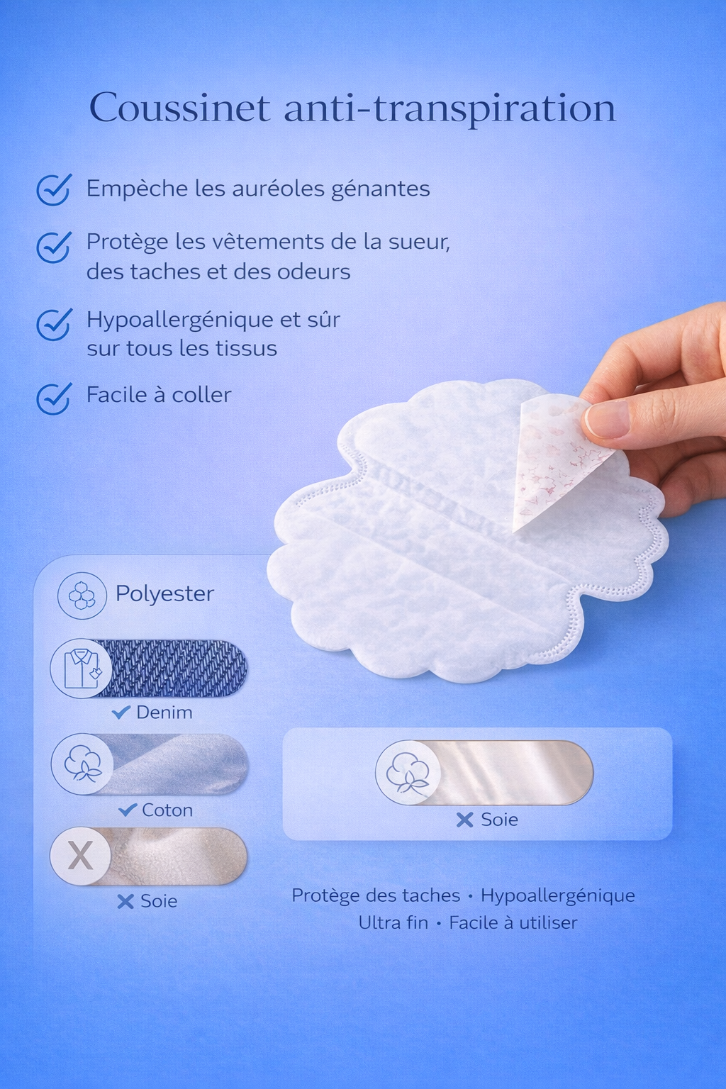 Patch Anti-Transpiration Invisible – Ultra Fin & Discret